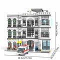 Hospital House MOC Modular Building Set - 4958 Teile - Legokompatibel - mit 17 Minifiguren