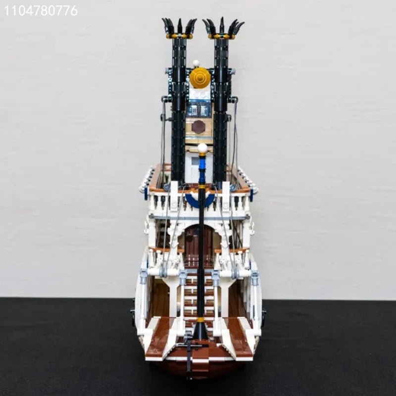 Steamboat Raddampfer MOC - 4090 Teile - Legokompatibel - Historisches Flussschiff Modell