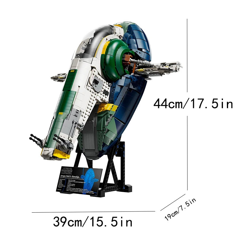 Star Wars Jango Fett Starship MOC 2970 Teile LEGO-kompatibel | PrimeBricks