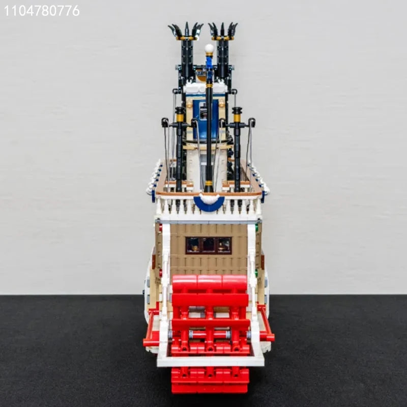 Steamboat Raddampfer MOC - 4090 Teile - Legokompatibel - Historisches Flussschiff Modell