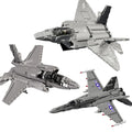 F-22 Raptor MOC - Stealth Fighter Bauset | US Air Force Kampfjet | Militär Flugzeug | LEGO-kompatibel