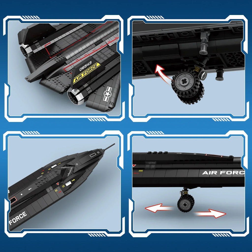SR-71 Blackbird MOC 1775 Teile LEGO-kompatibel | PrimeBricks