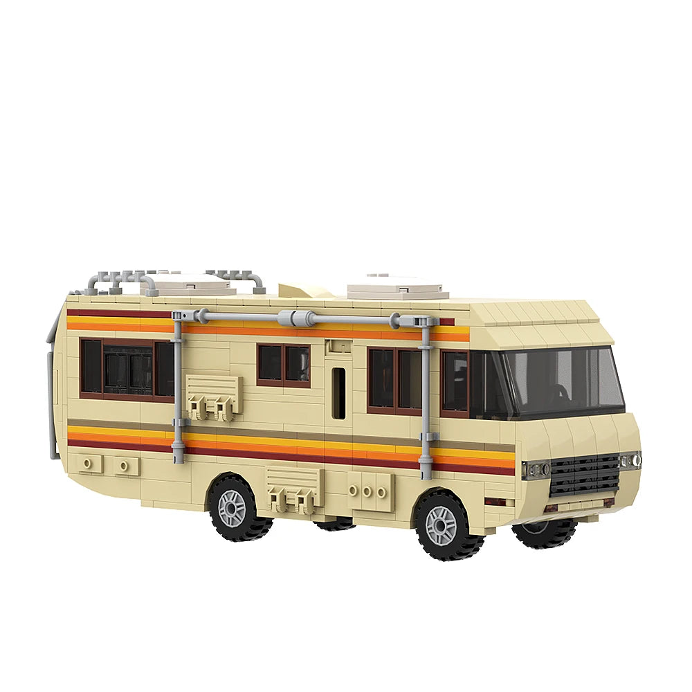 Breaking Bad Cooking Lab MOC - 734 Teile RV Wohnmobil | Walter White & Jesse Labor | LEGO-kompatibel