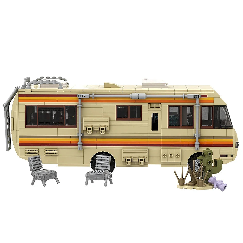 Breaking Bad Cooking Lab MOC - 734 Teile RV Wohnmobil | Walter White & Jesse Labor | LEGO-kompatibel