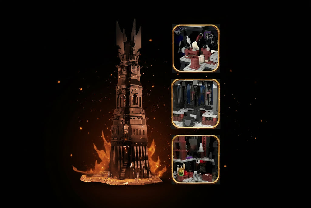 Herr der Ringe Orthanc - Sarumans Schwarzer Turm MOC | 2359 Teile | LEGO 10237 Alternative