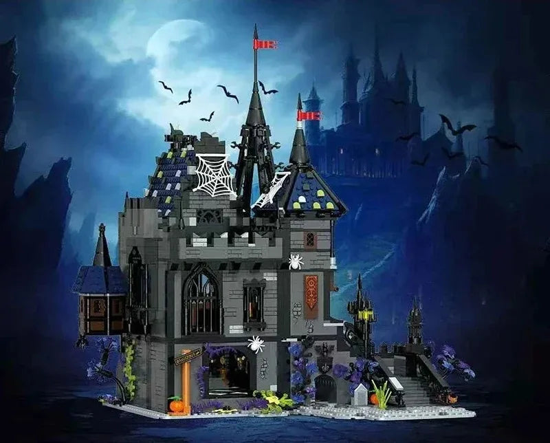 Dracula Schloss MOC - 3007 Teile Vampir-Burg Bauset | Gothic Medieval Castle | LEGO-kompatibel