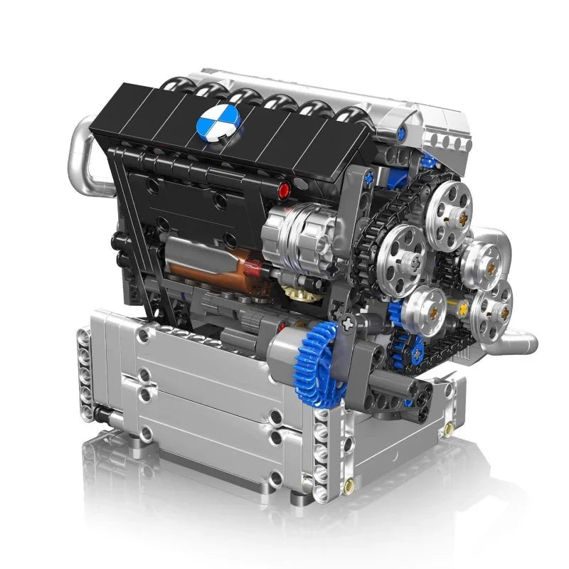 Prime bricks BMW Motorized S55 Inline-6 Engine Model Moc  LEGO Kompatibel