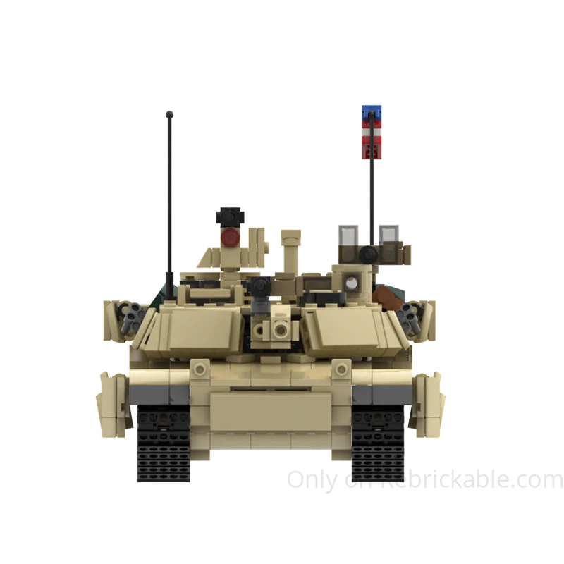 M1A2 SEPV3 Abrams Panzer MOC - US Main Battle Tank | 1198 Teile Militär Bauset | LEGO-kompatibel