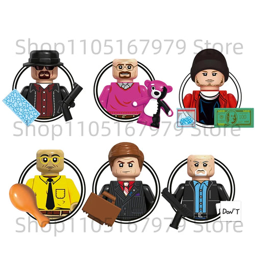 Breaking Bad Minifiguren Set - Walter White, Heisenberg & Saul Goodman | LEGO-kompatibel
