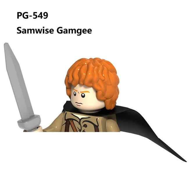 Herr der Ringe Minifiguren Set - Frodo, Gandalf, Aragorn, Legolas & Orks | LEGO-kompatibel