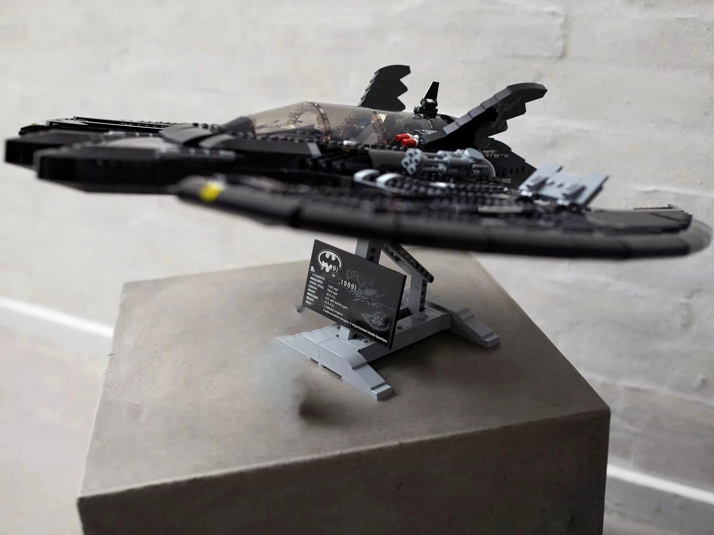 1989 Batwing MOC 76161 - Legokompatibel - Batman Superhelden Flugzeug Modell