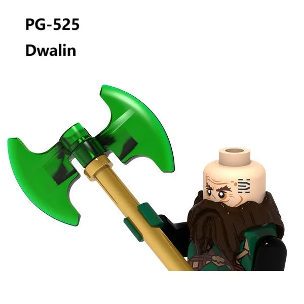 Herr der Ringe Minifiguren Set - Frodo, Gandalf, Aragorn, Legolas & Orks | LEGO-kompatibel