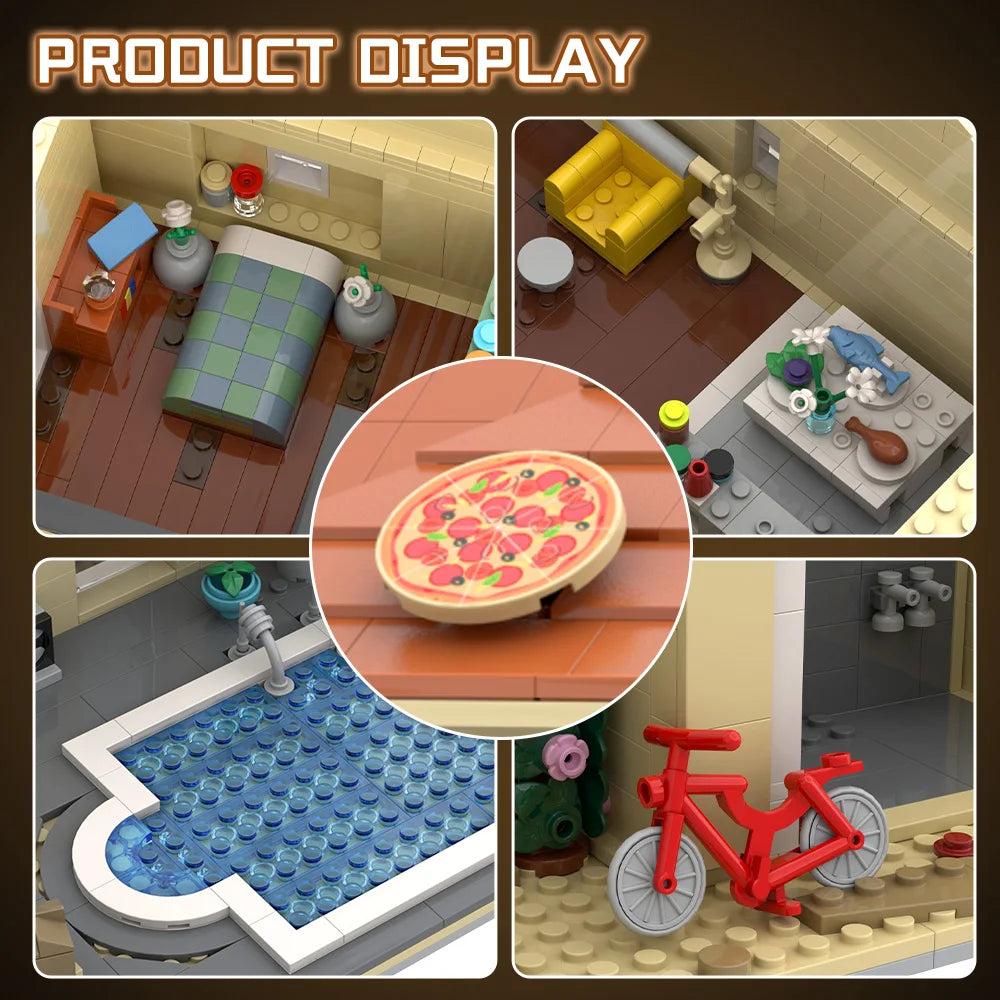 Breaking Bad Walter White House MOC - 2417 Teile | 308 Negra Arroyo Lane | LEGO-kompatibel