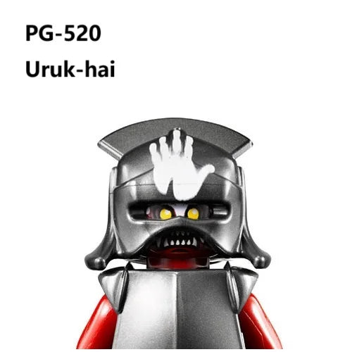 Herr der Ringe Minifiguren Set - Frodo, Gandalf, Aragorn, Legolas & Orks | LEGO-kompatibel