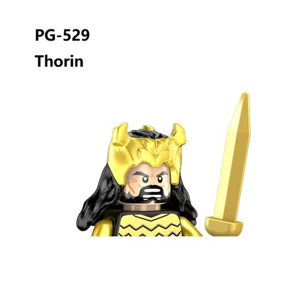 Herr der Ringe Minifiguren Set - Frodo, Gandalf, Aragorn, Legolas & Orks | LEGO-kompatibel