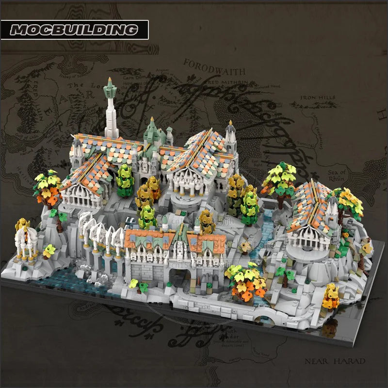Herr der Ringe Rivendell MOC - 5788 Teile Elben-Stadt | Bruchtal | LEGO-kompatibel