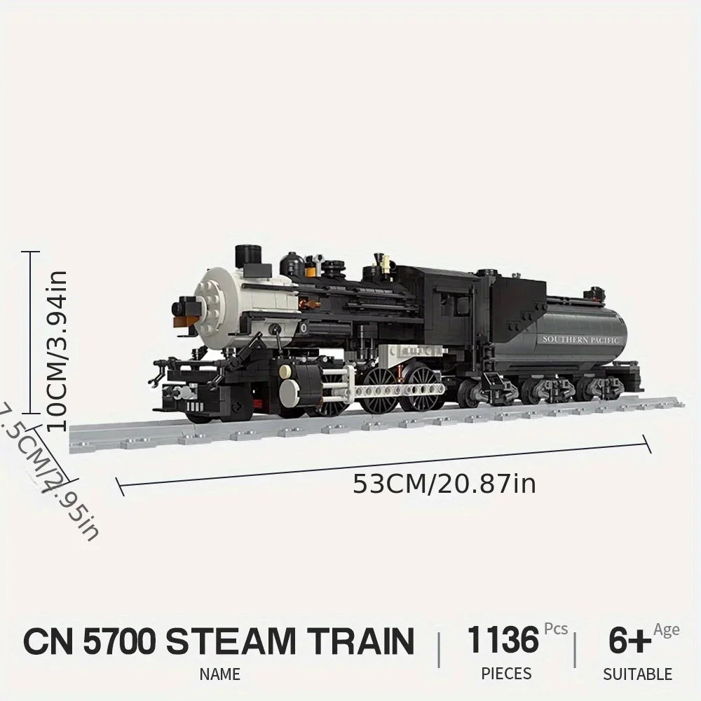 GWR Steam Train Locomotive CN5700 MOC - Legokompatibel - Dampflok Railway Express Modells