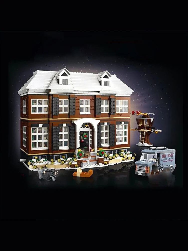 Home Alone Haus MOC - 3955 Teile - Legokompatibel - Kultfilm Building Set für Erwachsene