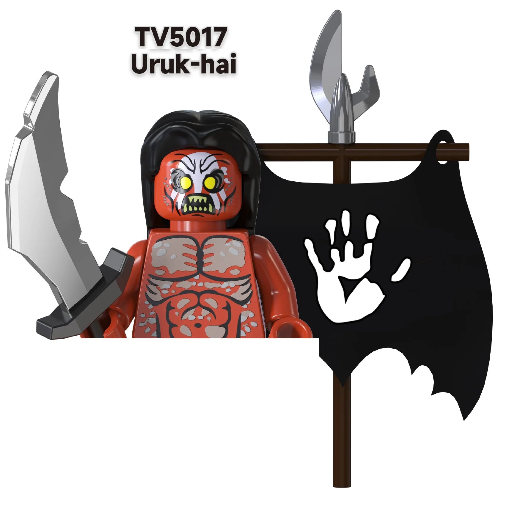 Herr der Ringe Minifiguren Set - Frodo, Gandalf, Aragorn, Legolas & Orks | LEGO-kompatibel