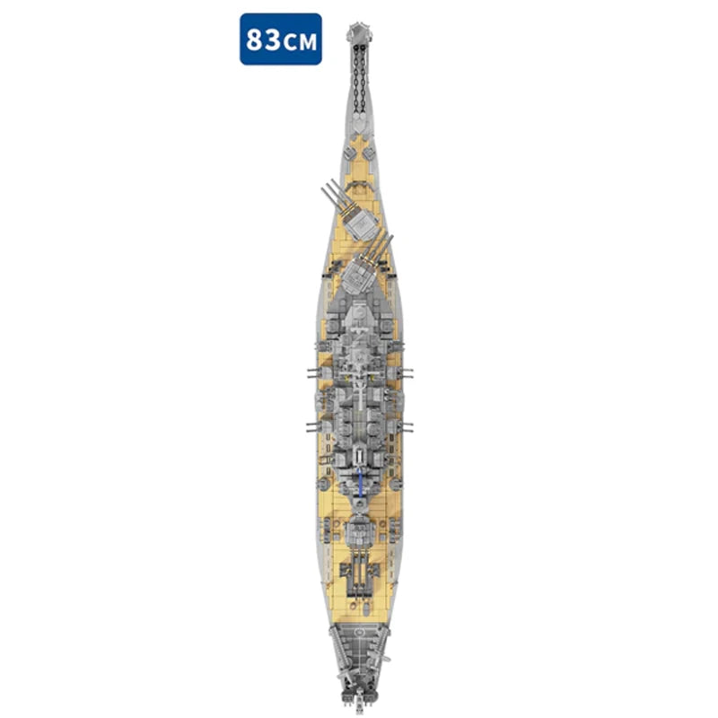 USS Missouri Battleship WW2 MOC - 2228 Teile - Legokompatibel - US Navy Kriegsschiff Modell