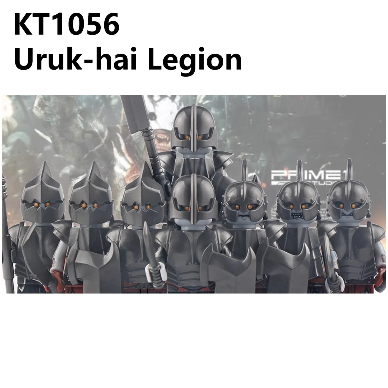 Herr der Ringe Minifiguren Set - Frodo, Gandalf, Aragorn, Legolas & Orks | LEGO-kompatibel