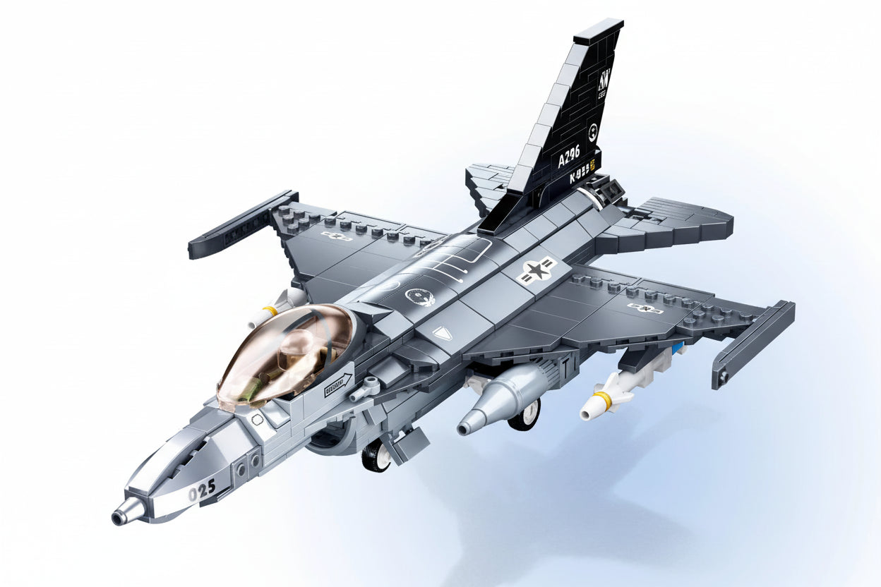 F-16 Hayabusa Fighter Jet MOC LEGO-kompatibel | PrimeBricks