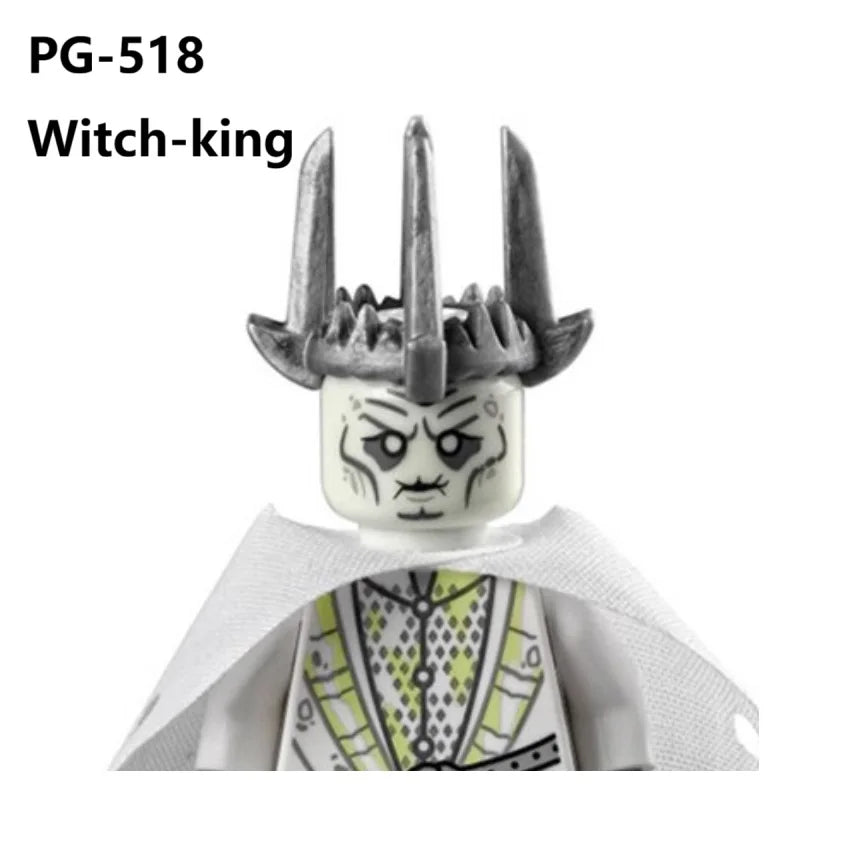 Herr der Ringe Minifiguren Set - Frodo, Gandalf, Aragorn, Legolas & Orks | LEGO-kompatibel