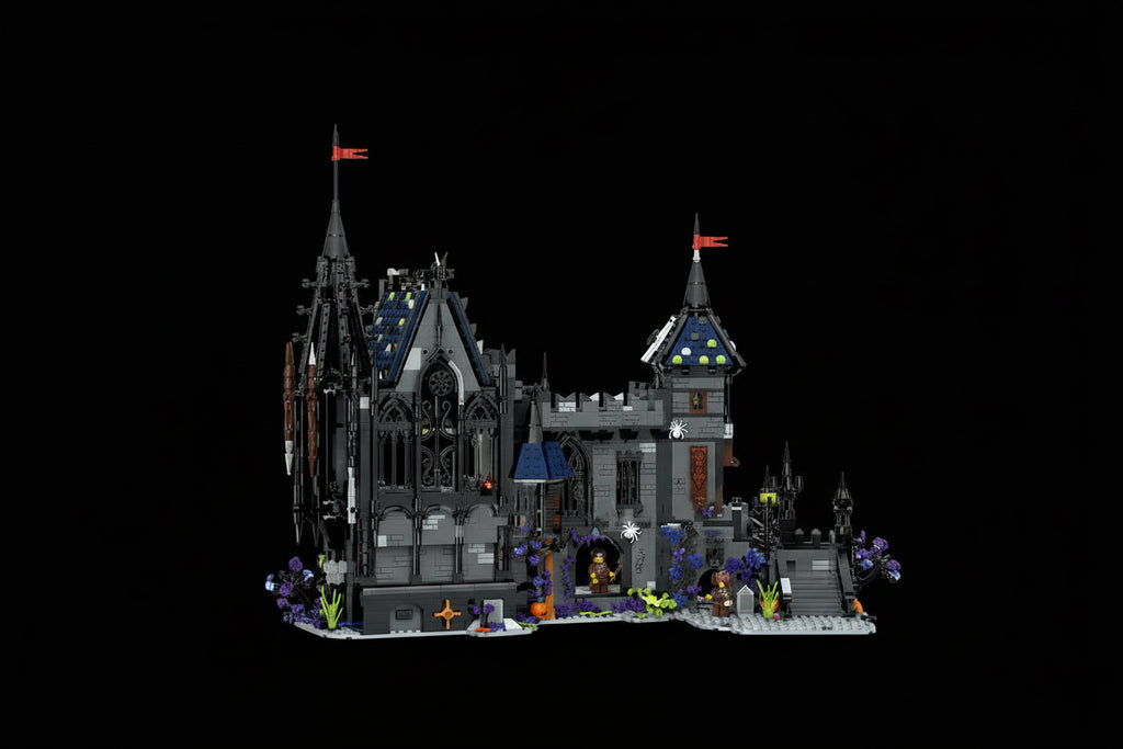 Dracula Schloss MOC - 3007 Teile Vampir-Burg Bauset | Gothic Medieval Castle | LEGO-kompatibel
