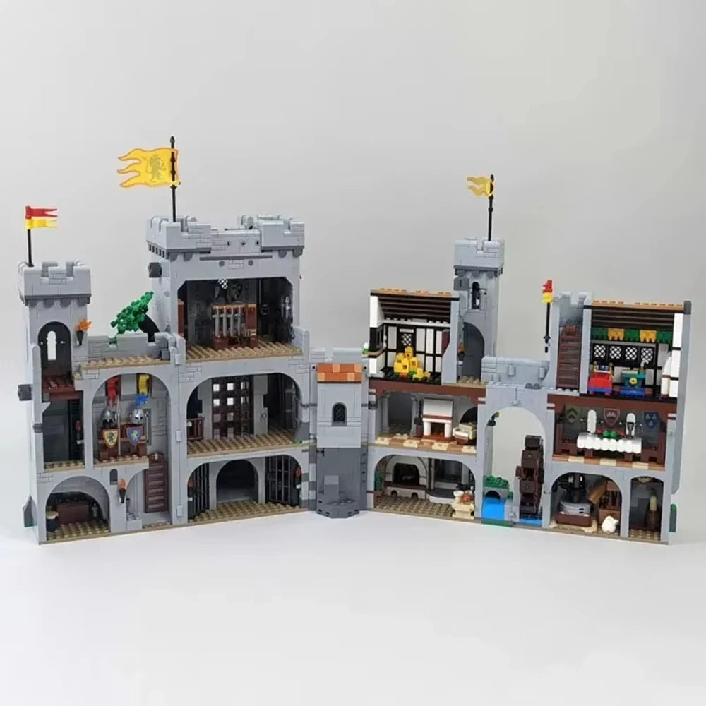 Löwenritter Burg MOC - 4514 Teile Mittelalterliche Festung | Lion King Knight Castle | LEGO-kompatibel