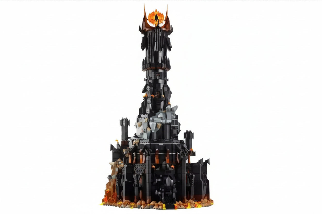 Herr der Ringe Barad-dûr MOC - 5471 Teile Schwarzer Turm | Saurons Festung | LEGO 10333 Alternative