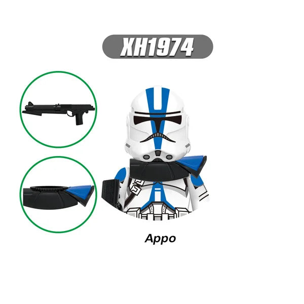 Star Wars Clone Trooper Minifiguren - all Legion, Bomb Squad & Jet Troopers | LEGO-kompatibel