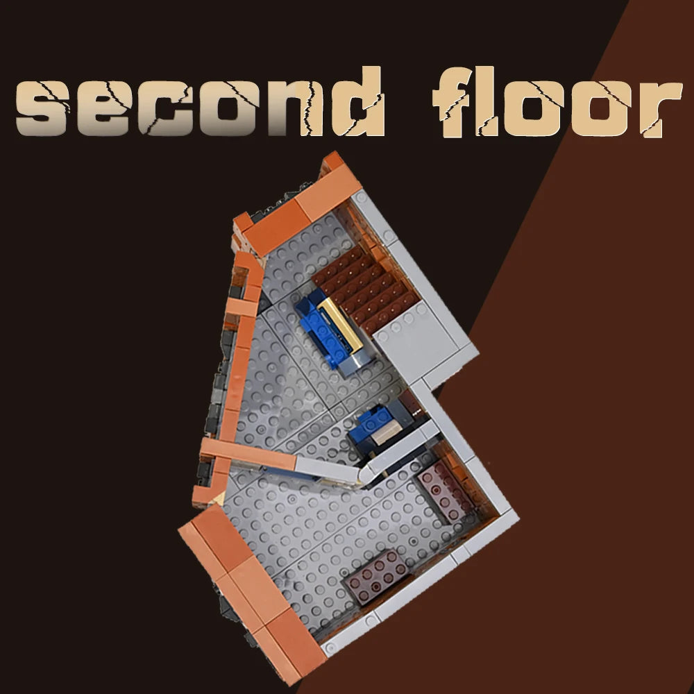 Doomsday Corner Garage MOC - 3325 Teile - Legokompatibel - Modular Building Set für Erwachsene