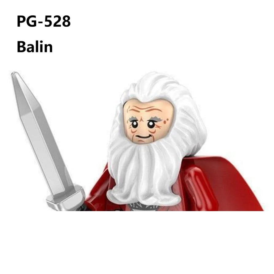 Herr der Ringe Minifiguren Set - Frodo, Gandalf, Aragorn, Legolas & Orks | LEGO-kompatibel