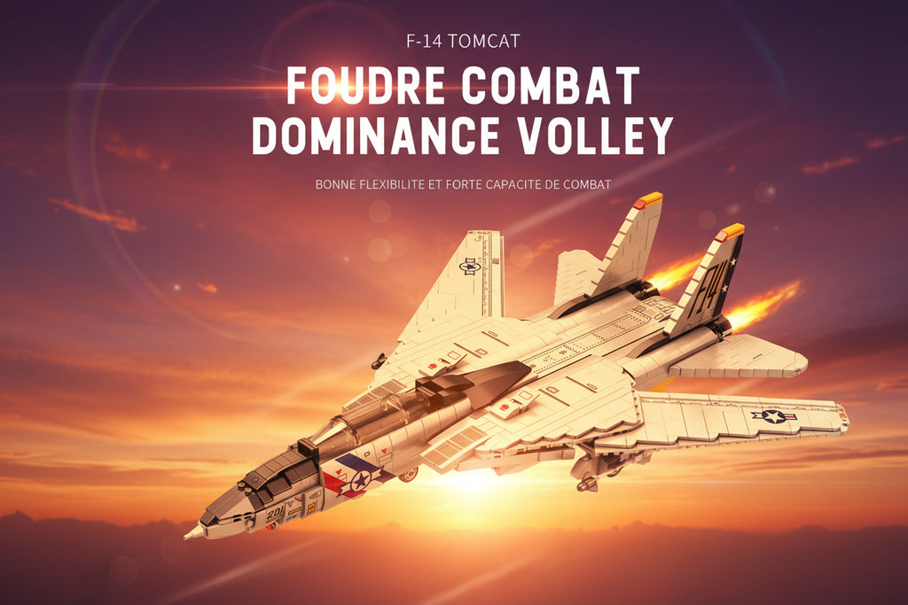 F-14 Tomcat Fighter MOC 1600 Teile LEGO-kompatibel | PrimeBricks