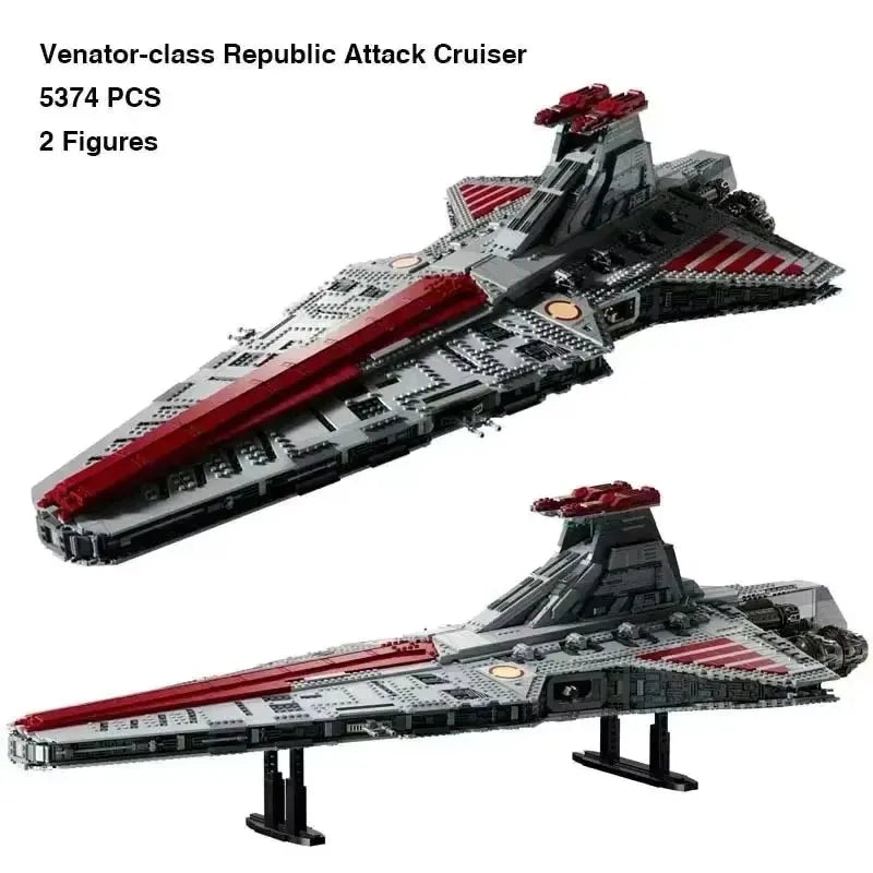 Star Wars Venator Class Republic Attack Cruiser MOC - 5374 Teile | Clone Wars Kreuzer | LEGO-kompatibel