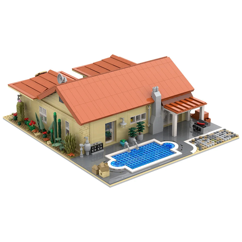 Breaking Bad Walter White House MOC - 2417 Teile | 308 Negra Arroyo Lane | LEGO-kompatibel