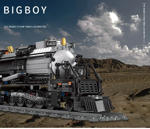 Big Boy Dampflok Bausatz mit Schienen LEGO-kompatibel | PrimeBricks