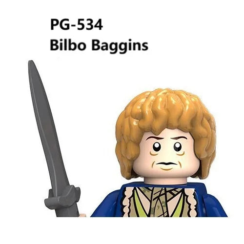 Herr der Ringe Minifiguren Set - Frodo, Gandalf, Aragorn, Legolas & Orks | LEGO-kompatibel