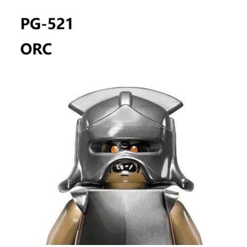 Herr der Ringe Minifiguren Set - Frodo, Gandalf, Aragorn, Legolas & Orks | LEGO-kompatibel