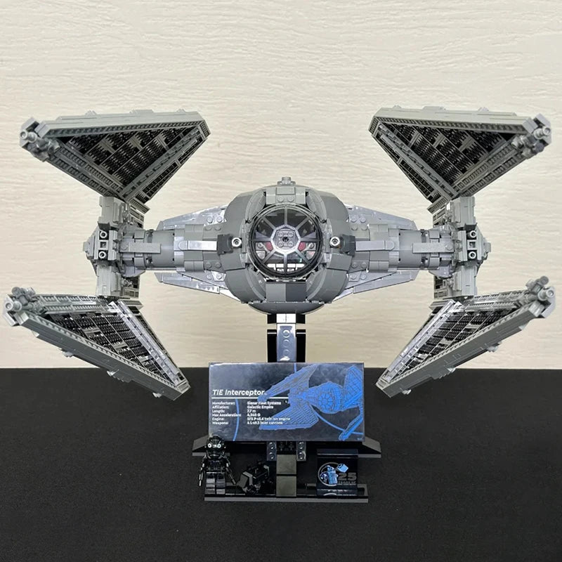 Star Wars TIE Interceptor MOC - 1931 Teile | Imperialer Jäger | LEGO-kompatibel