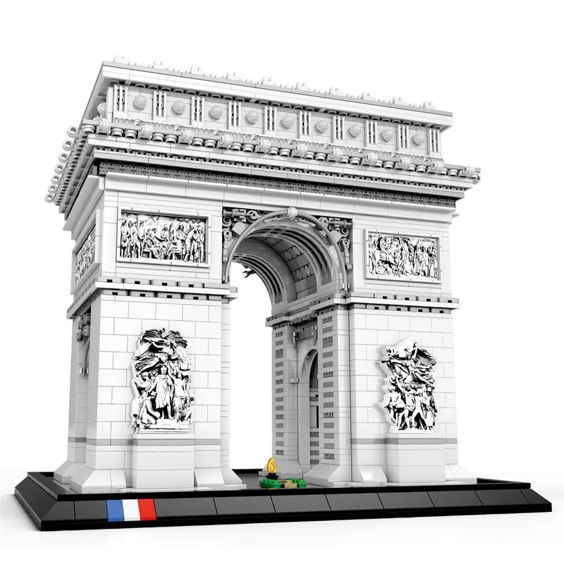 Arc de Triomphe Paris MOC - 3381 Teile - Legokompatibel - Pariser Wahrzeichen Modell