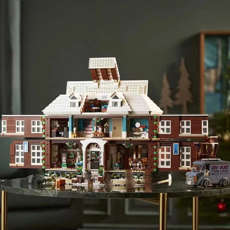 Home Alone Haus MOC - 3955 Teile - Legokompatibel - Kultfilm Building Set für Erwachsene