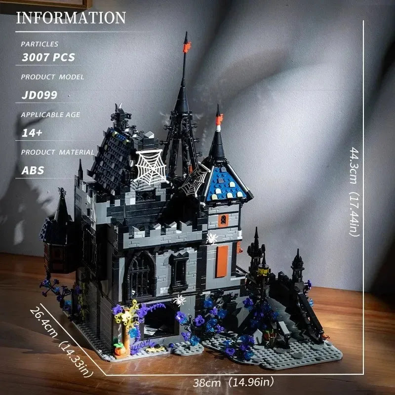 Dracula Schloss MOC - 3007 Teile Vampir-Burg Bauset | Gothic Medieval Castle | LEGO-kompatibel