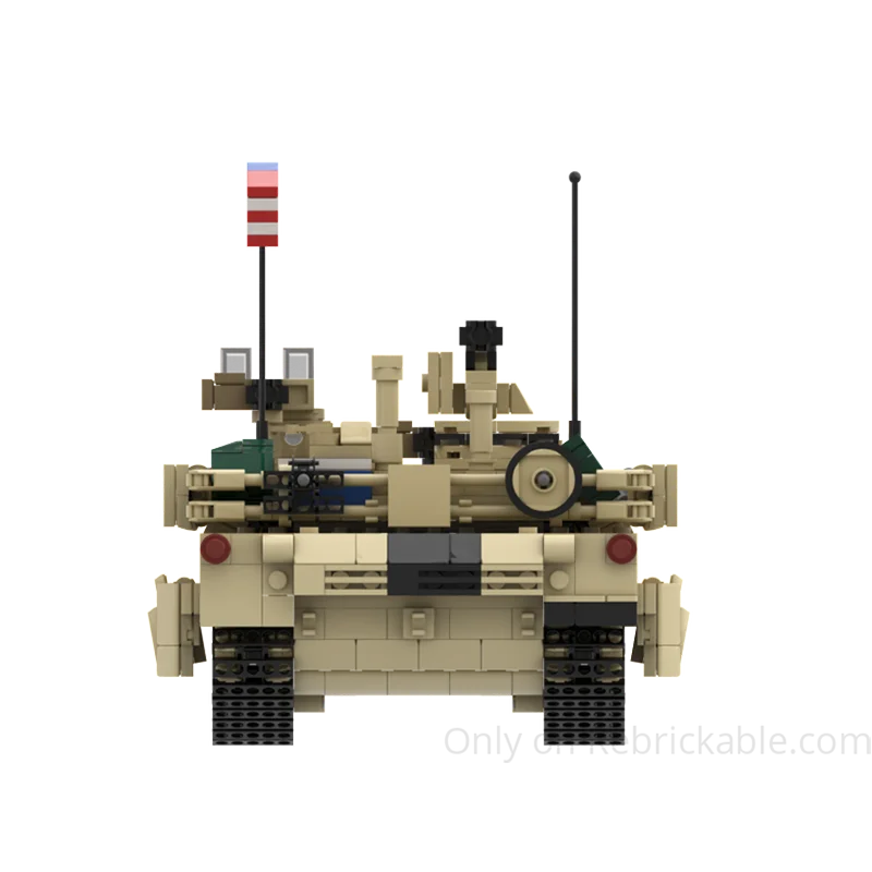 M1A2 SEPV3 Abrams Panzer MOC - US Main Battle Tank | 1198 Teile Militär Bauset | LEGO-kompatibel