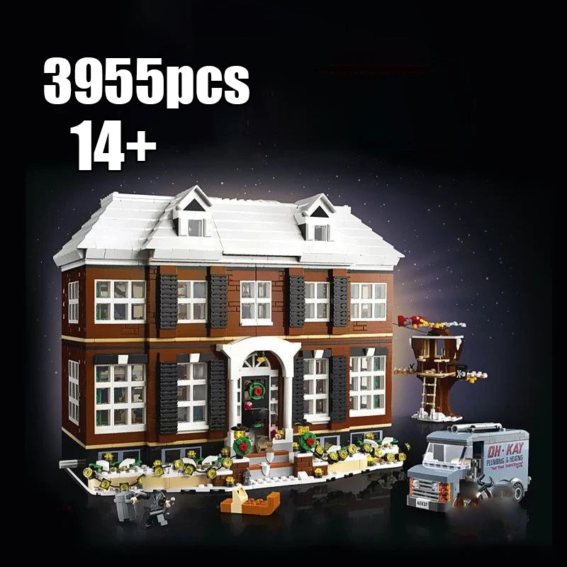 Home Alone Haus MOC - 3955 Teile - Legokompatibel - Kultfilm Building Set für Erwachsene