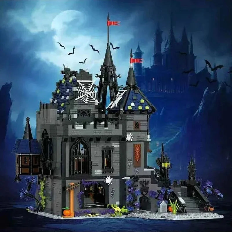 Dracula Schloss MOC - 3007 Teile Vampir-Burg Bauset | Gothic Medieval Castle | LEGO-kompatibel