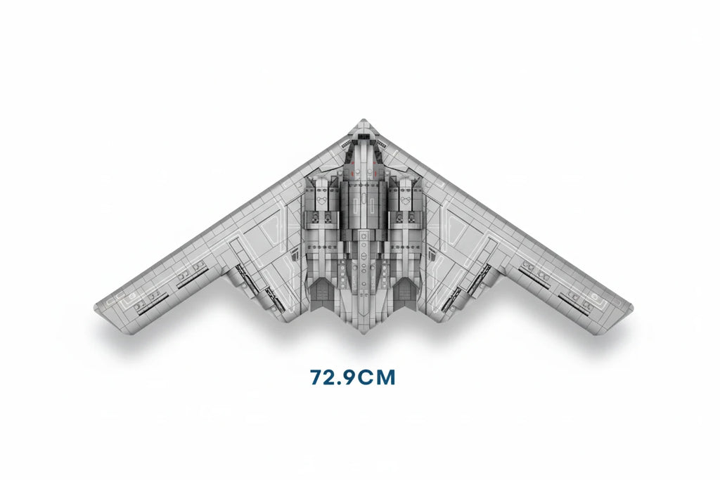 2063PCS B-2 Ghost Strategic Bomber Building Blocks Air Force Fighter Model Bricks Collection Desktop Display