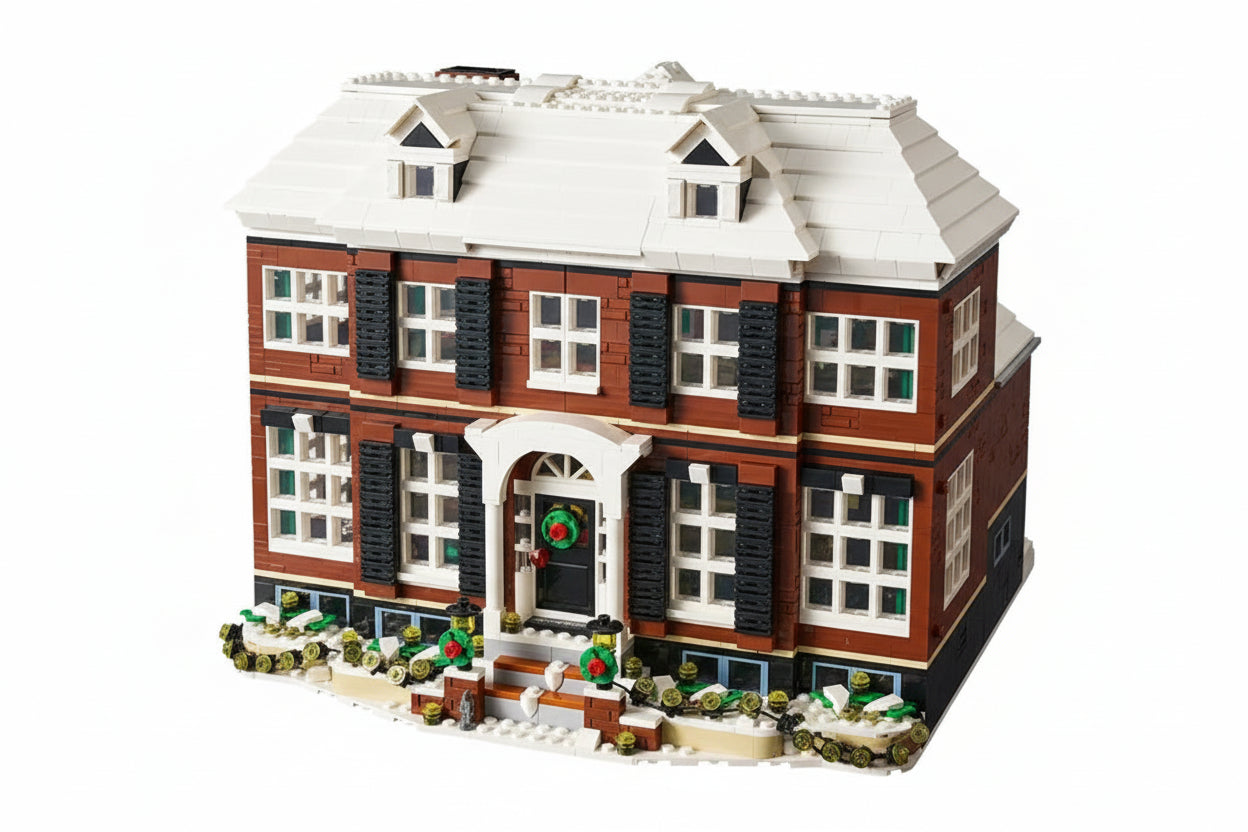 Home Alone Haus MOC - 3955 Teile - Legokompatibel - Kultfilm Building Set für Erwachsene