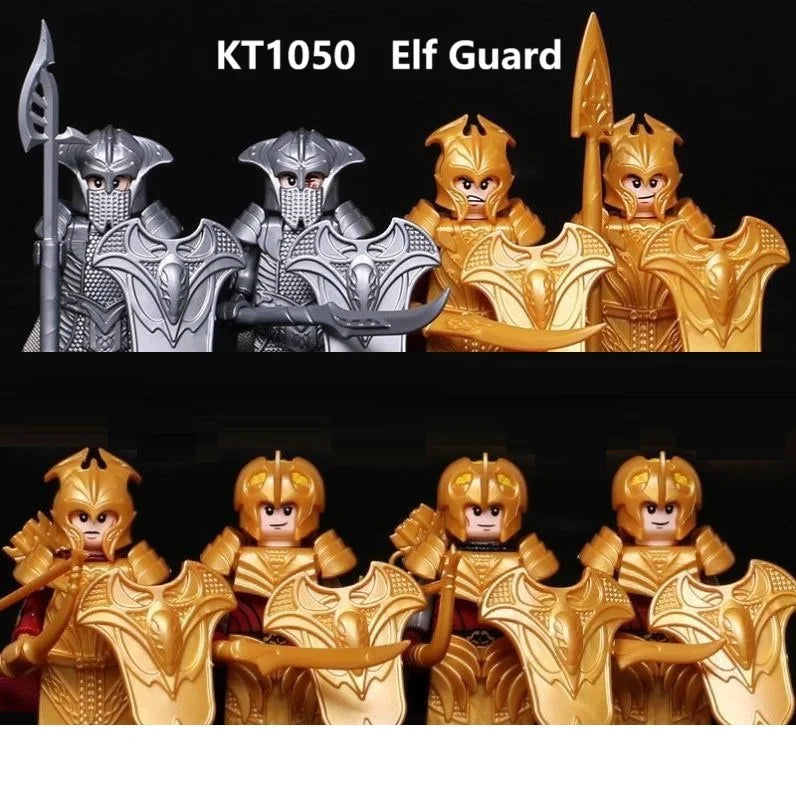 Herr der Ringe Minifiguren Set - Frodo, Gandalf, Aragorn, Legolas & Orks | LEGO-kompatibel