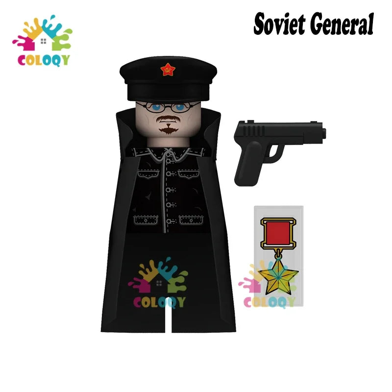 WW2 Minifiguren Set - Zweiter Weltkrieg Soldaten | Alliierte & Achsenmächte | LEGO-kompatibel